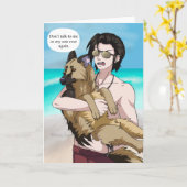 Sprich nicht mit mir oder meinem Sohn Karte (Gelbe Blume)