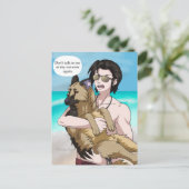 Sprich nicht mit mir oder meiner Son Card Postkarte (Stehend Vorderseite)