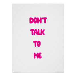 Sprich nicht mit mir poster