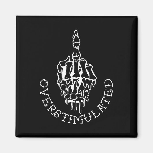 Sprich nicht mit mir, wenn ich überstimuliert bin magnet (Vorne)