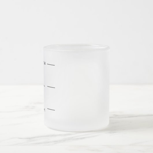 Sprich nicht! Tasse aus Sonnenglas (Mittel)