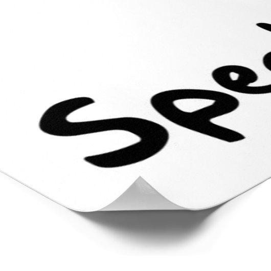 Sprich! Poster (Ecke)
