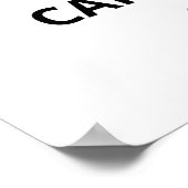 Sprich sanft und trage einen großen Stick Poster (Ecke)