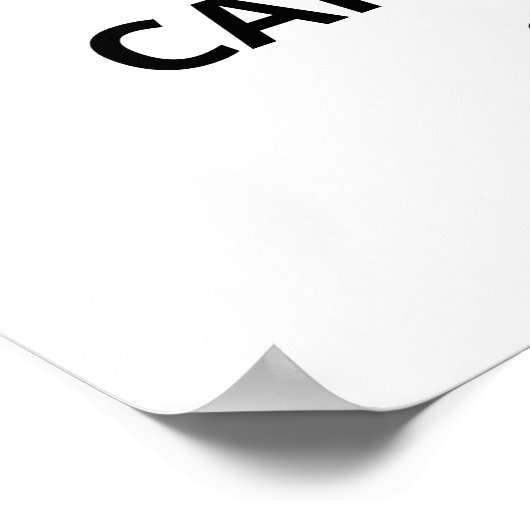 Sprich sanft und trage einen großen Stick Poster (Ecke)