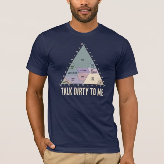 Sprich Schmutzig zu Mir - Bodentexturdiagramm T-Shirt (Vorderseite)