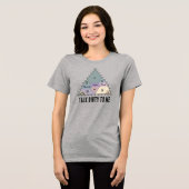 Sprich Schmutzig zu Mir - Bodentexturdiagramm Tri-Blend Shirt (Vorderseite voll)