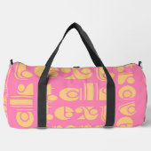 Sprich Text Reise Rosa Duffle Bag (Vorderseite)