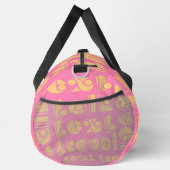 Sprich Text Reise Rosa Duffle Bag (Rechts)