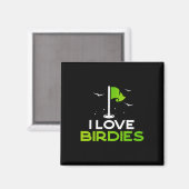 Sprich Vogel Mit Mir Lustiges Golf Pun Geschenk Ic Magnet (Vorderseite/Rückseite)