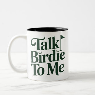 Sprich Vögelchen Mit Mir Golf Lustig Mädchen Golfe Zweifarbige Tasse