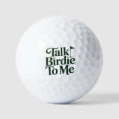 Sprich Vögelchen Zu Mir Golf Lustig Mädchen Golfer Golfball (Vorderseite)