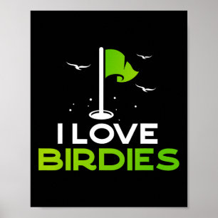 Sprich Vögelchen Zu Mir Lustiges Golf Geschenk Ich Poster