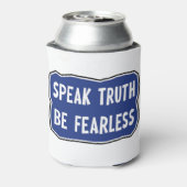 Sprich: Wahrheit sei furchtlos Dosenkühler (Kanne Rückseite)