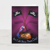 "Sprich wie ein Pirat"-Tag Karte (Vorderseite)