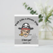 Sprich wie ein Piratentag! Postkarte (Stehend Vorderseite)