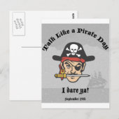 Sprich wie ein Piratentag! Postkarte (Vorne/Hinten)