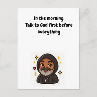 „Sprich zuerst mit Gott“ Inspirationskarte Postkarte