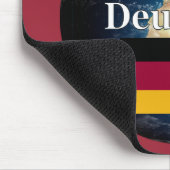 Sprichst du Deutsch? Auf Deutsch. Flag & Erde Mousepad (Ecke)