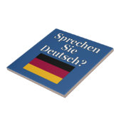 Sprichst du Deutsch? Auf Deutsch. Flag Fliese (Seite)