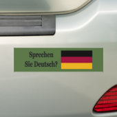 Sprichst du Deutsch? Auf Deutsch. Flaggenbf Autoaufkleber (Auf Auto)