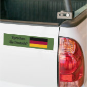 Sprichst du Deutsch? Auf Deutsch. Flaggenbf Autoaufkleber (Auf Lkw)