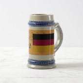 Sprichst du Deutsch? Auf Deutsch. Flaggenbf Bierglas (VorderseiteRechts)