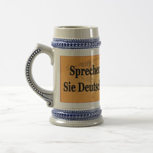 Sprichst du Deutsch? Auf Deutsch. Flaggenbf Bierglas (Links)