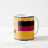 Sprichst du Deutsch? Auf Deutsch. Flaggenbf Kaffeetasse (VorderseiteRechts)