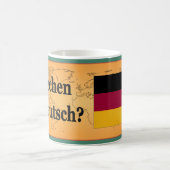 Sprichst du Deutsch? Auf Deutsch. Flaggenbf Kaffeetasse (Mittel)