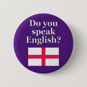 "Sprichst du Englisch?" auf Englisch. Flag Button