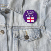 "Sprichst du Englisch?" auf Englisch. Flag Button (Beispiel)