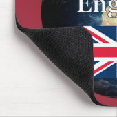 "Sprichst du Englisch?" auf Englisch. Flag & Erde Mousepad (Ecke)