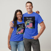Sprichst du Englisch? Auf Englisch. Flag & Erde T-Shirt (Unisex)