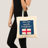 "Sprichst du Englisch?" auf Englisch. Flag Tragetasche (Vorderseite (Produkt))
