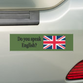 Sprichst du Englisch? Auf Englisch. Flaggenbf Autoaufkleber (Auf Auto)