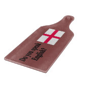 Sprichst du Englisch in Englisch.Flag bf? Schneidebrett (Ecke)