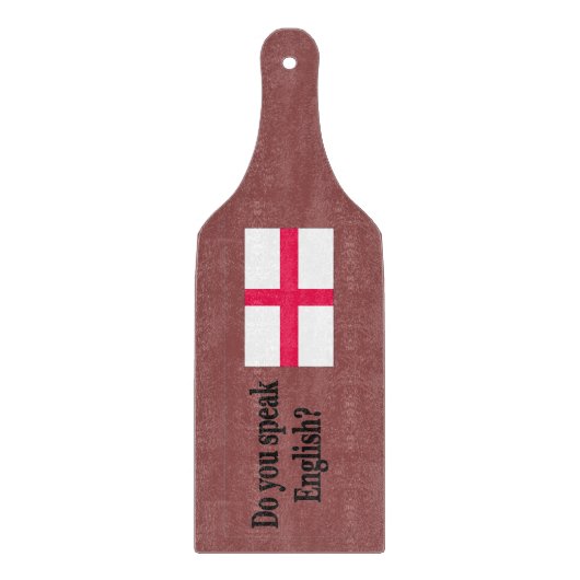 Sprichst du Englisch in Englisch.Flag bf? Schneidebrett (Vorderseite)