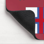 Sprichst du Färöisch? Auf Färöisch. Flag Mousepad (Ecke)