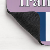 Sprichst du Französisch? Auf Französisch. Flag Mousepad (Ecke)