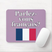 Sprichst du Französisch? Auf Französisch. Flag Mousepad (Mit Mouse)