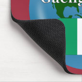 Sprichst du Irisch? Auf Irisch. Flagge & Globus Mousepad (Ecke)