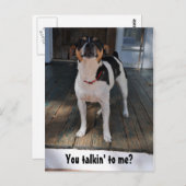 Sprichst du mit mir? postkarte (Vorne/Hinten)