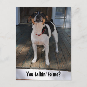 Sprichst du mit mir? postkarte