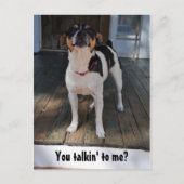 Sprichst du mit mir? postkarte (Vorderseite)