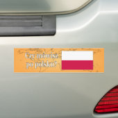Sprichst du Polnisch? Auf Polnisch. Flaggenwanne Autoaufkleber (Auf Auto)