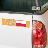 Sprichst du Polnisch? Auf Polnisch. Flaggenwanne Autoaufkleber (Auf Lkw)