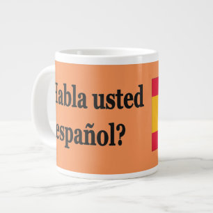 Sprichst du Spanisch? Auf Spanisch. Flaggenbf Jumbo-Tasse