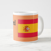 Sprichst du Spanisch? Auf Spanisch. Flaggenbf Jumbo-Tasse (Vorderseite Rechts)