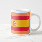 Sprichst du Spanisch? Auf Spanisch. Flaggenbf Jumbo-Tasse (Rechts)