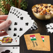 Sprichst du Spanisch? Auf Spanisch. Flaggenbf Spielkarten (In Situ)